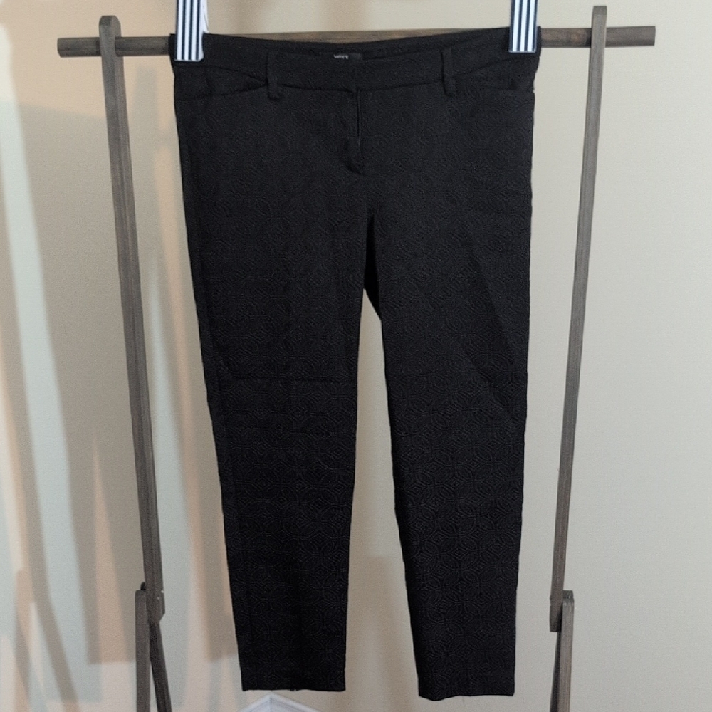 Mexx Black Textured Patterned Trousers